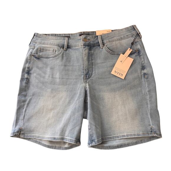 New NYDJ LIFT X TUCK Women's Poetry Ella Short With Sideseam Slits Size 16WP - Picture 3 of 5